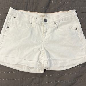 J. Crew Stretch White Denim Shorts Women’s size 26